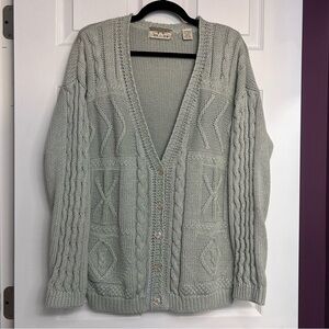 Vintage Woods & Gray Cable Knit Cardigan